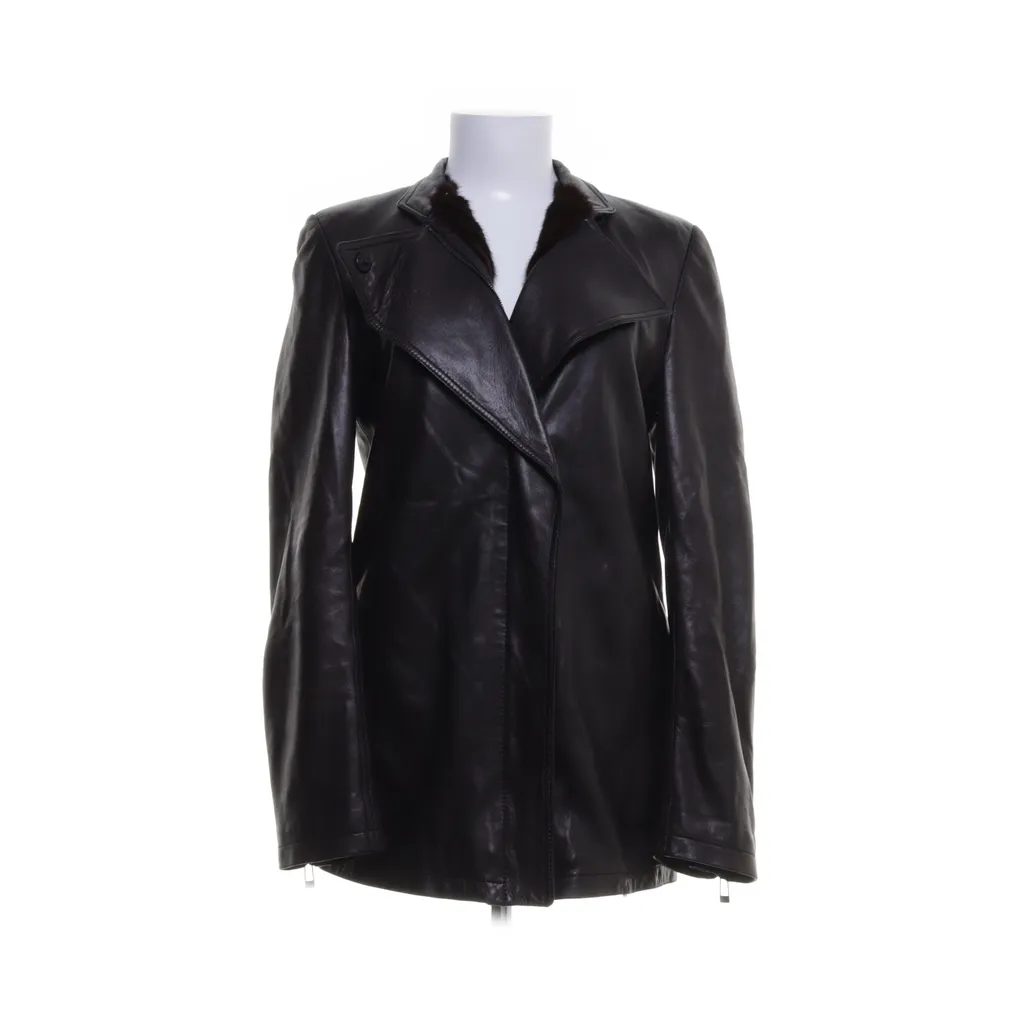 Image of Yves Saint Laurent Leren jack (Preloved)