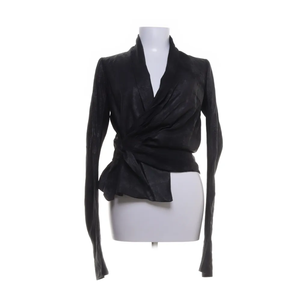 Image of Rick Owens Leren jack (Preloved)