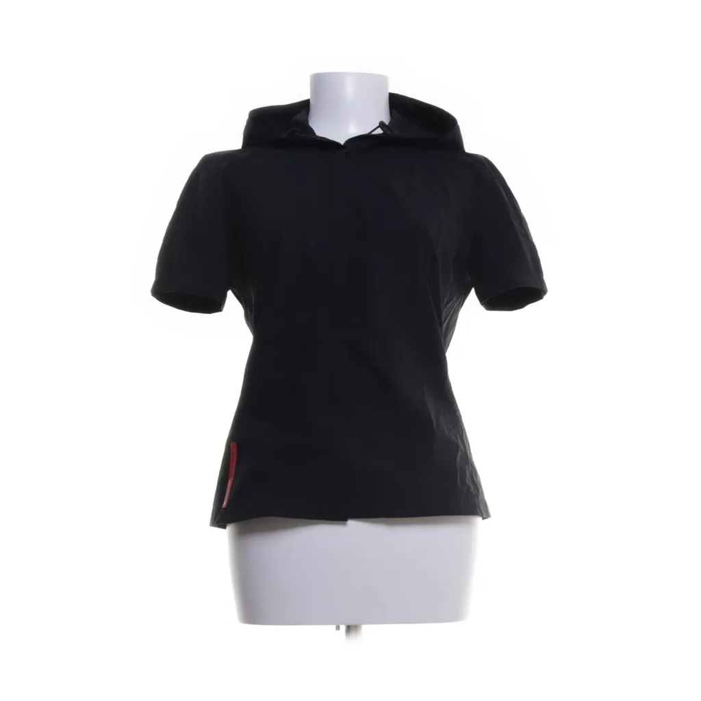 Image of Prada Linea Rossa Korte mouwen capuchon sweater (Preloved)