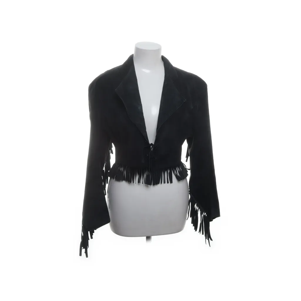 Image of Gul & Blå Leren blazer (Preloved)