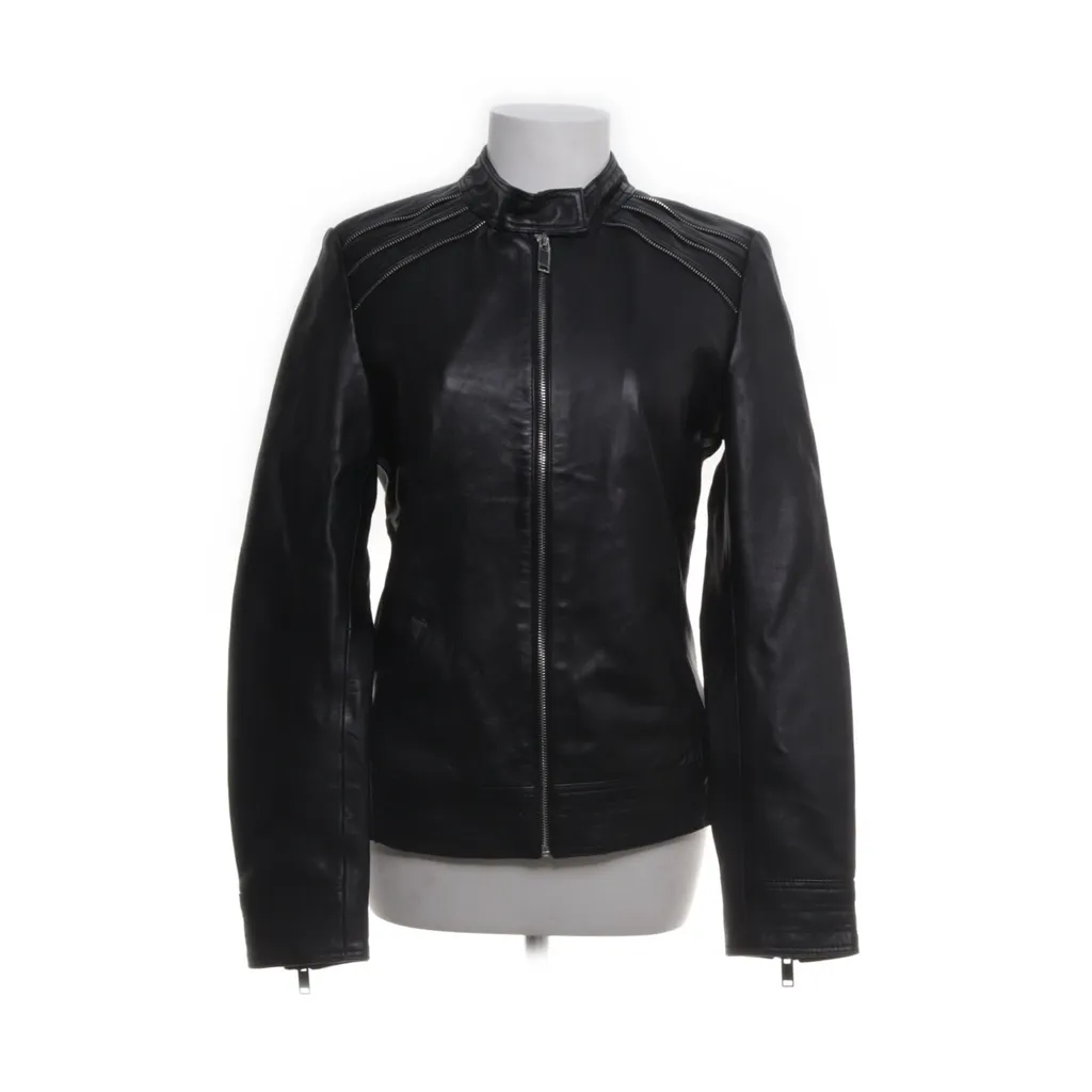Image of Blue Wellford Leren jack (Preloved)