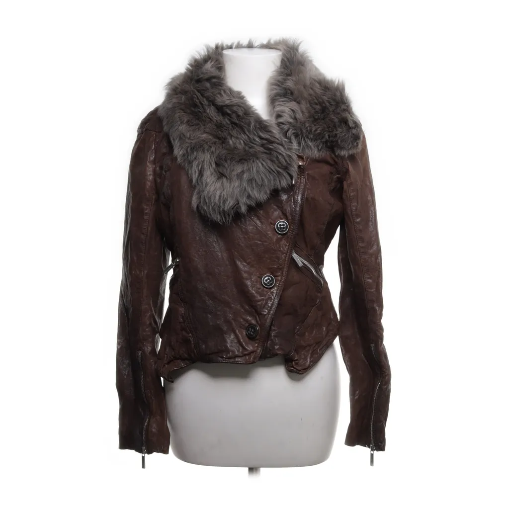 Image of Karen Millen Leren jack (Preloved)