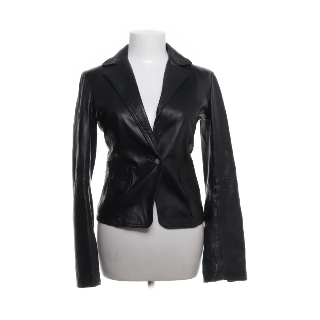 Image of Blu Byblos Leren blazer (Preloved)