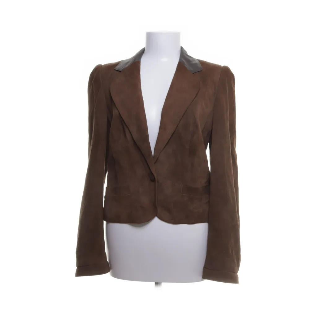 Image of Etienne Aigner Leren blazer (Preloved)