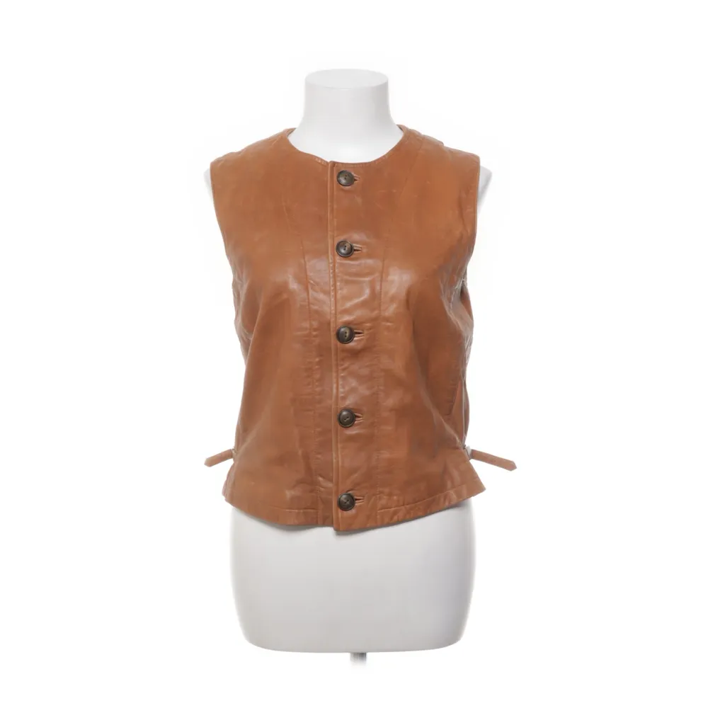Image of Ralph Lauren Leren vest (Preloved)