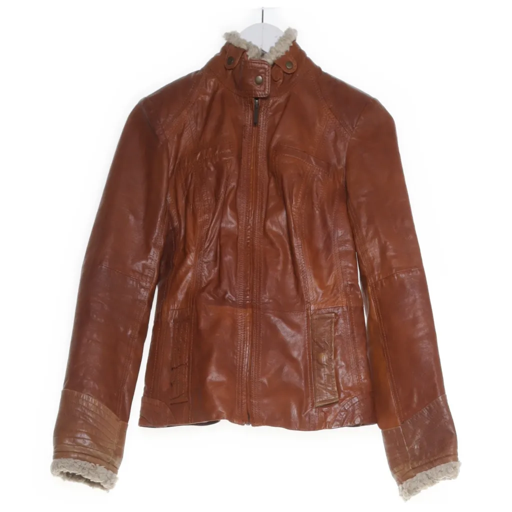 Image of Promod Leren jack (Preloved)