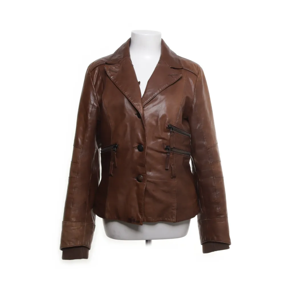 Image of Ginger Leren jack (Preloved)
