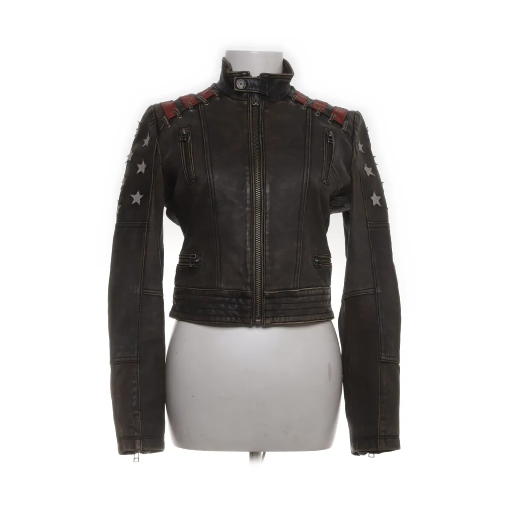 Image of Black Premium Leren jack (Preloved)