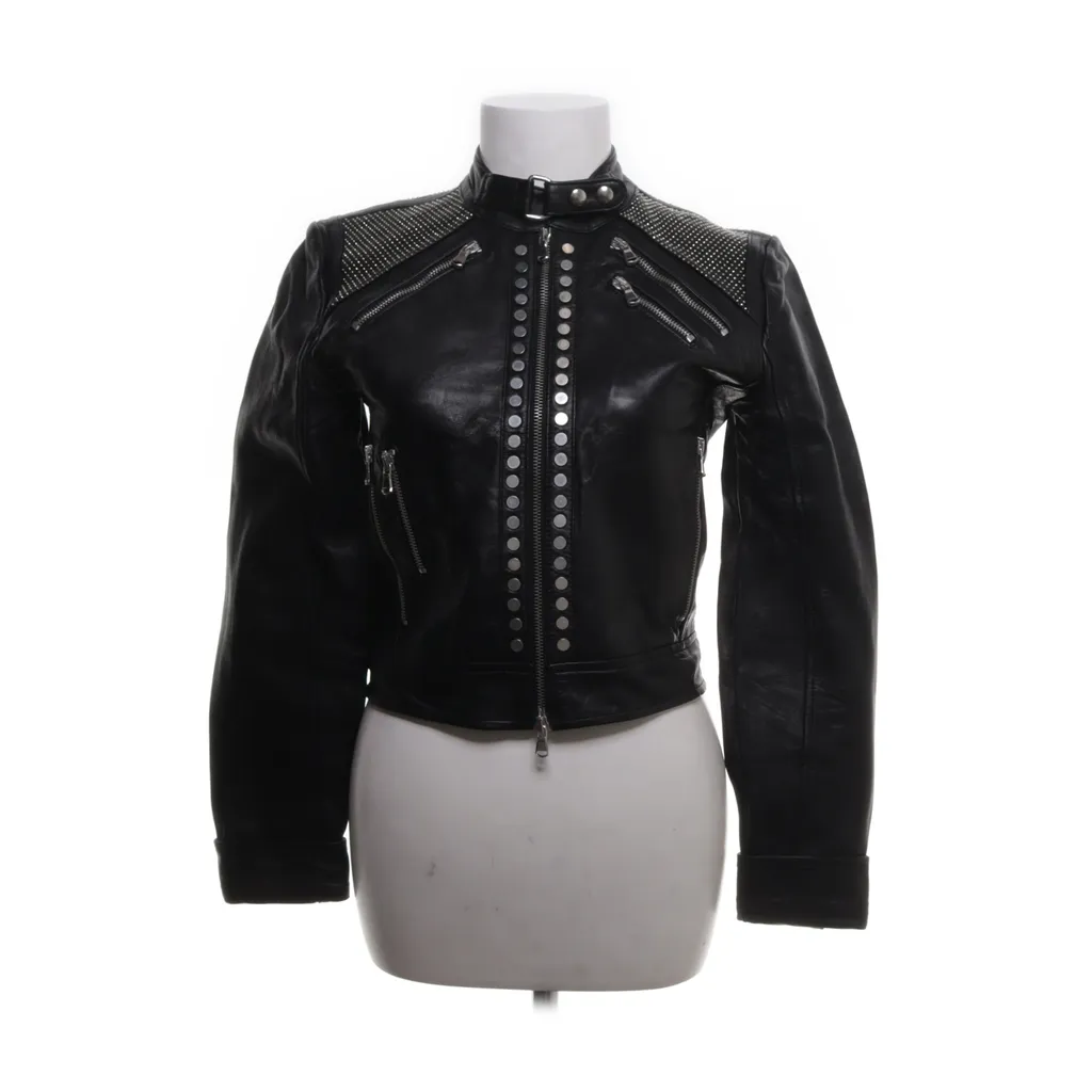 Image of Diesel Black Gold Leren jack (Preloved)