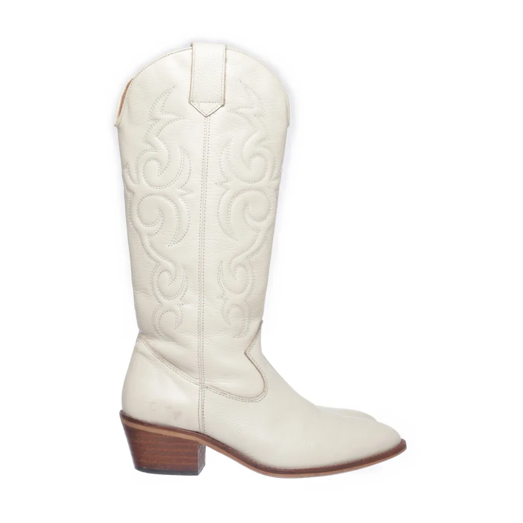 DWRS - Cowboyboots - Damen - Größe: 38 - Weiß