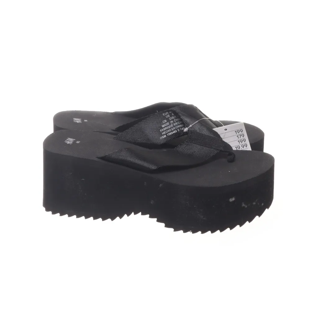 H&M - Pantoletten - Damen - Größe: 40 - Schwarz