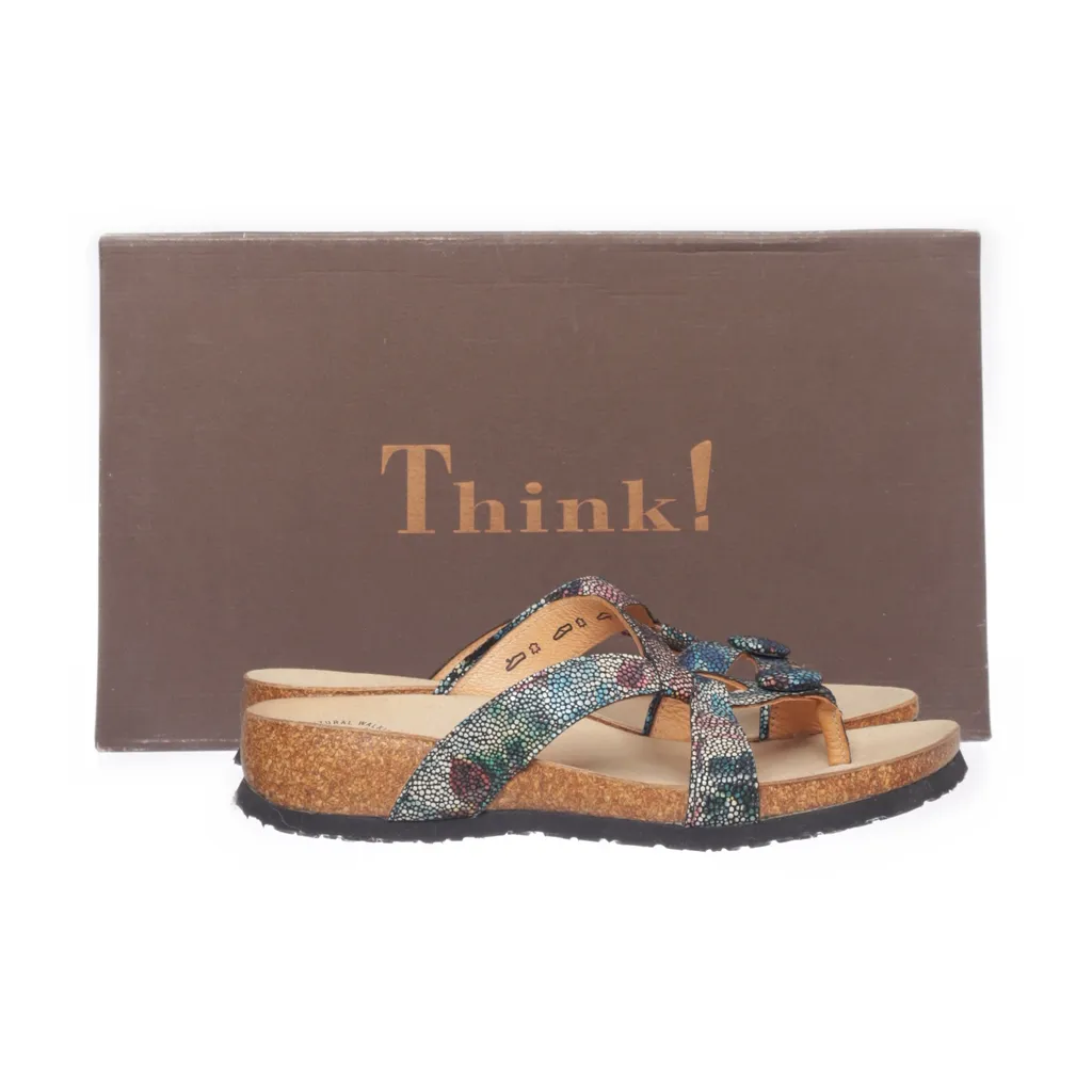 Think! - Pantoletten - Damen - Größe: 37 - Blau