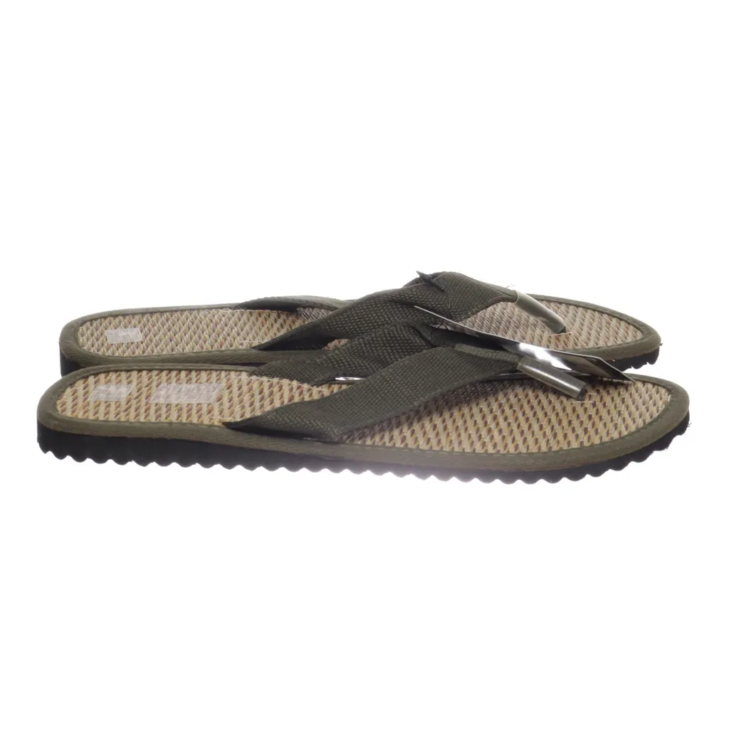 H&M - Flip Flops - Herren - Größe: 44/45 - Grün