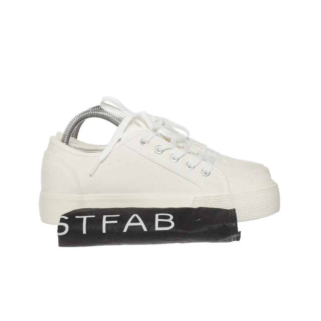 JustFab - Canvas Sneaker - Damen - Größe: 40 - Weiß