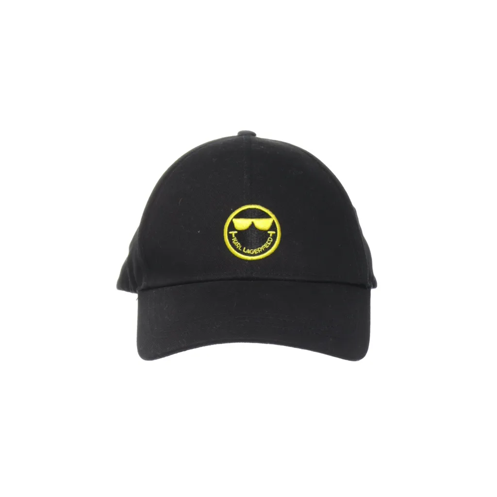 Karl Lagerfeld x Smiley World - Baseball-Mütze - Größe: ONE SIZE - Schwarz