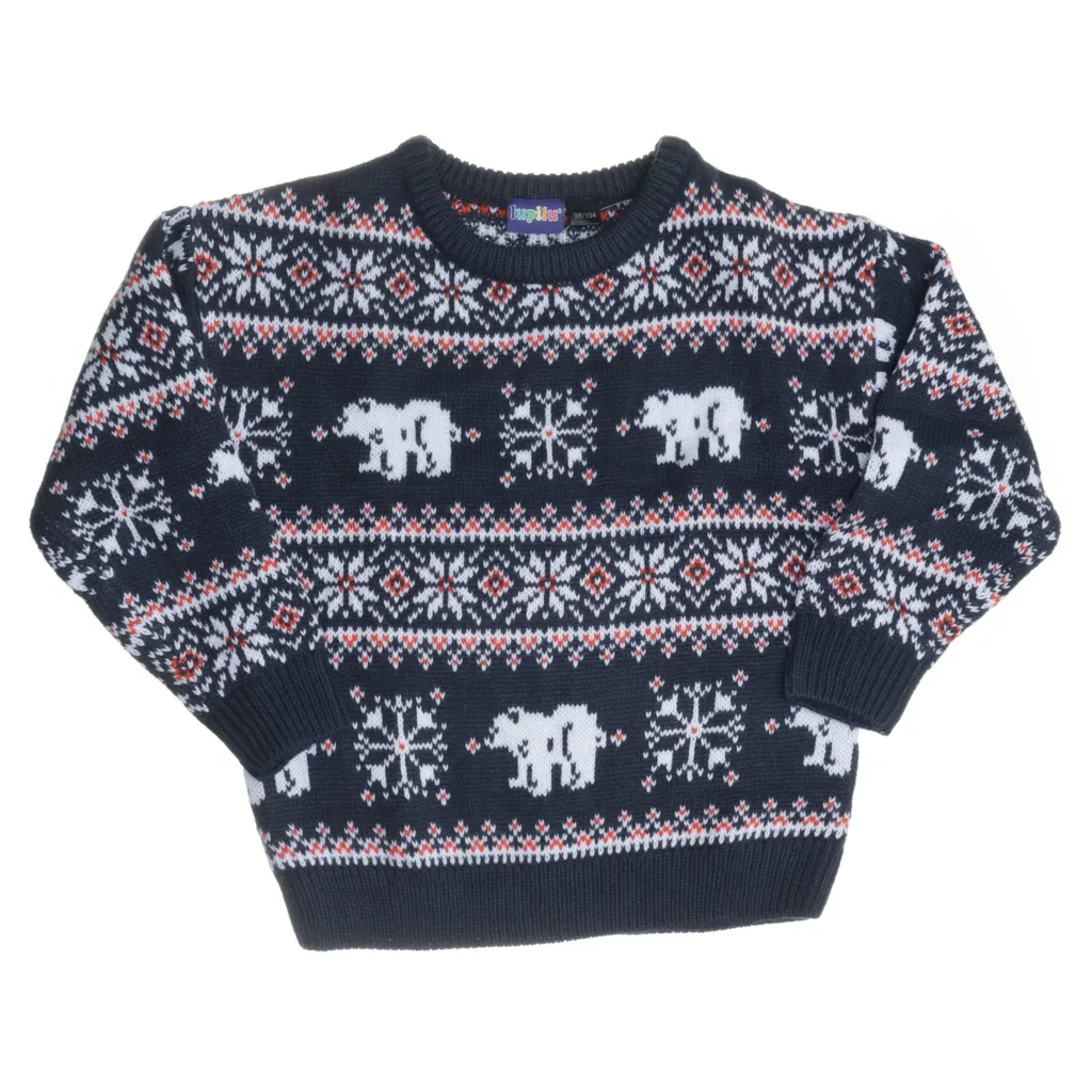 Lupilu - Weihnachtspullover - Größe: 98/104 - Blau