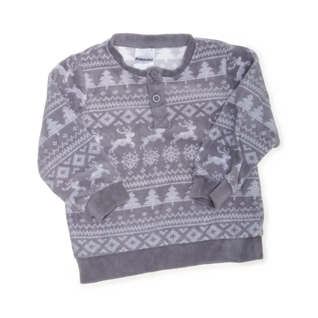 KappAhl - Pyjamasweater - Damen - Größe: 86/92 - Grau
