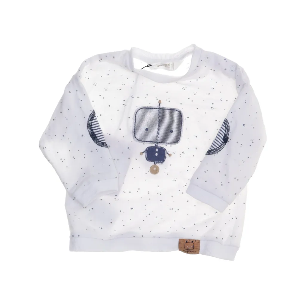 Mayoral Newborn - Sweatshirt - Größe: 68 - Weiß