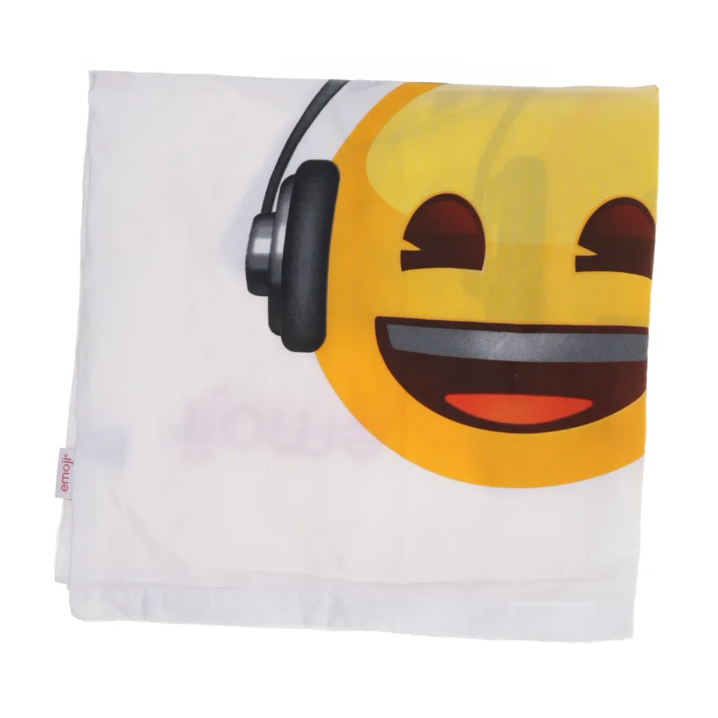 Emoji - Kissenbezug - Weiß