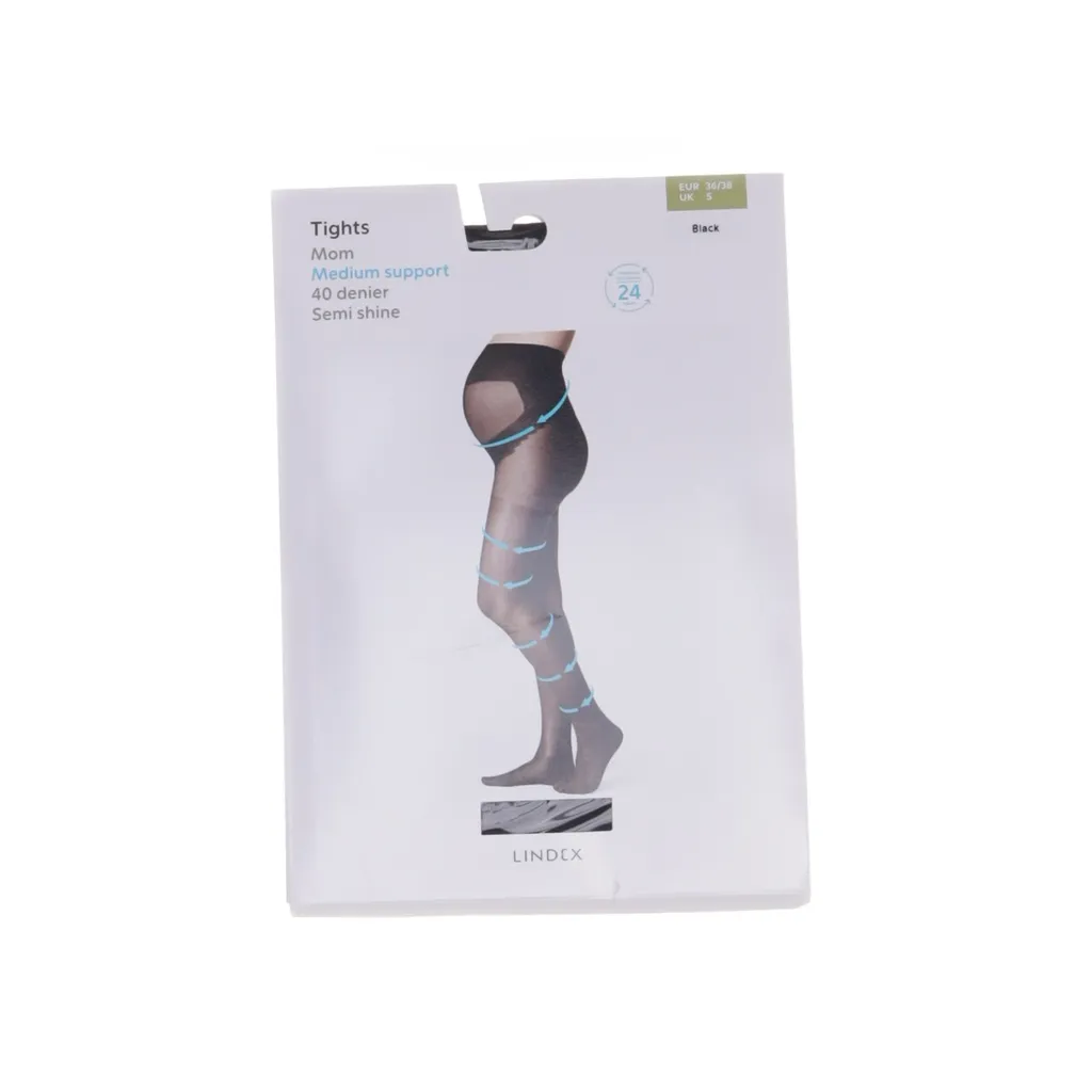 Lindex - Mutterschaftsstrumpfhose - Damen - Größe: 36/38 - Schwarz
