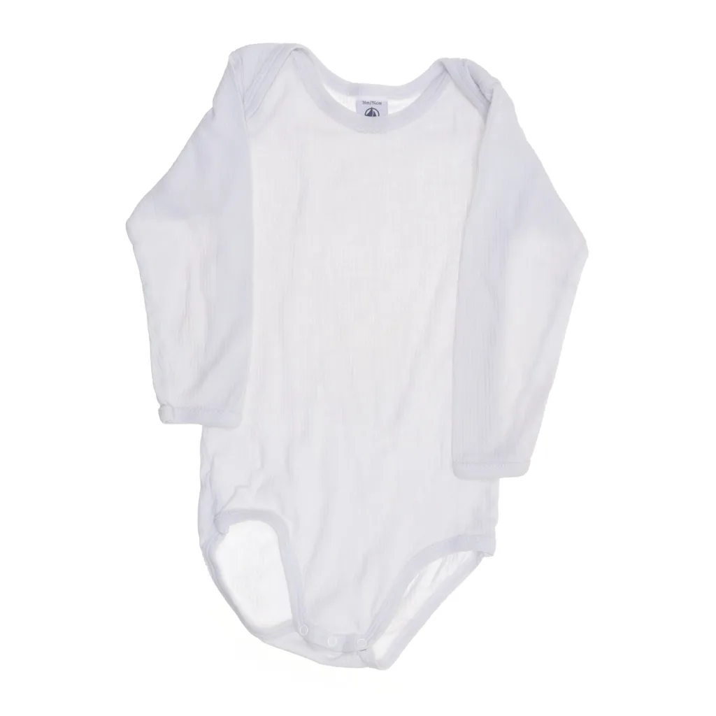 Petit Bateau - Body - Größe: 92/98 - Weiß