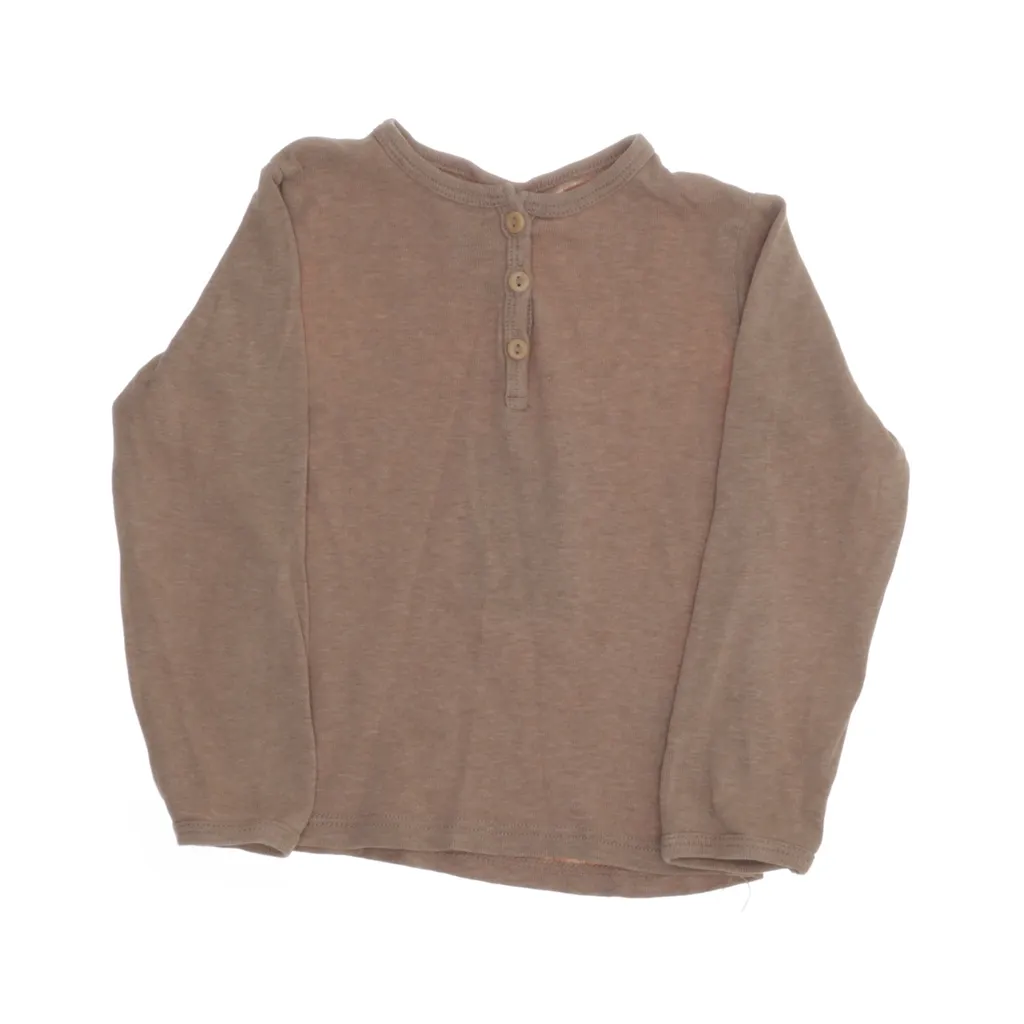 H&M - Henley Shirt - Größe: 86 - Beige