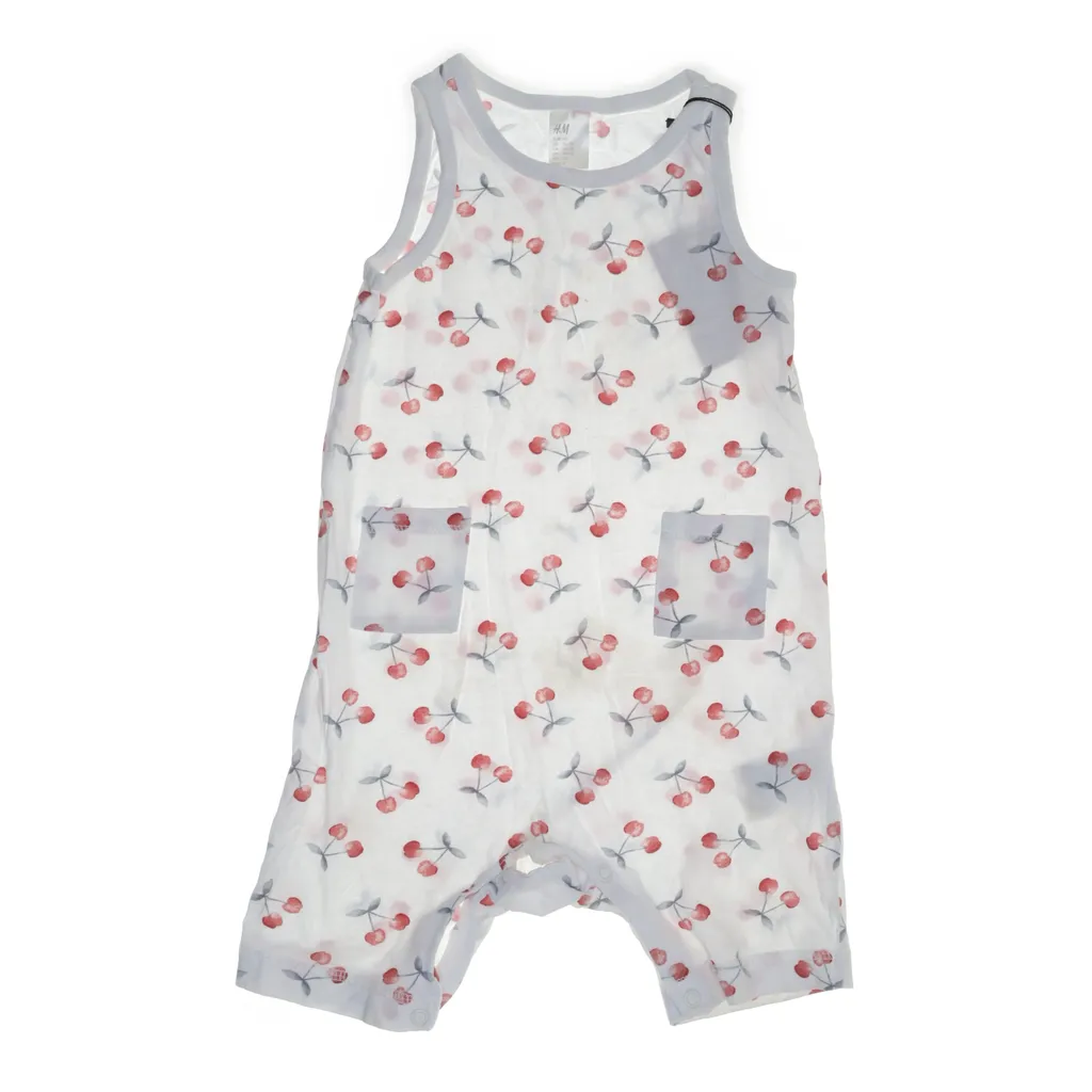 H&M Basic - Strampler - Größe: 92 - Grau
