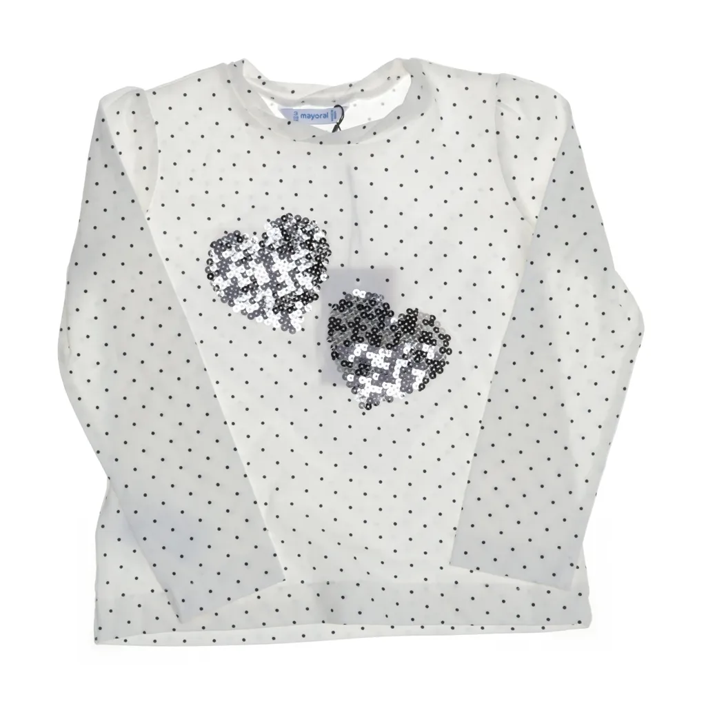 Mayoral - Langarmshirt - Damen - Größe: 98 - Weiß