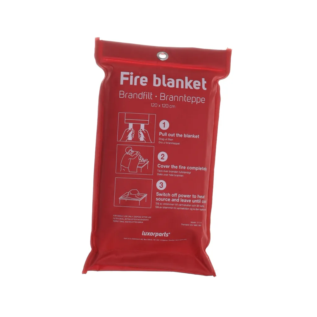 Luxorparts - Feuerlöschdecke - Rot