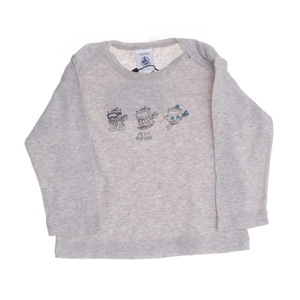 Petit Bateau - Langarmshirt - Herren - Größe: 74 - Beige