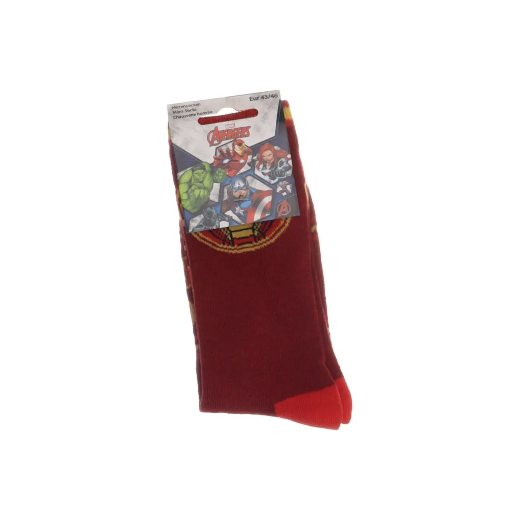 Marvel, Socks, Men, Size: 45/46, Red/Multicolored