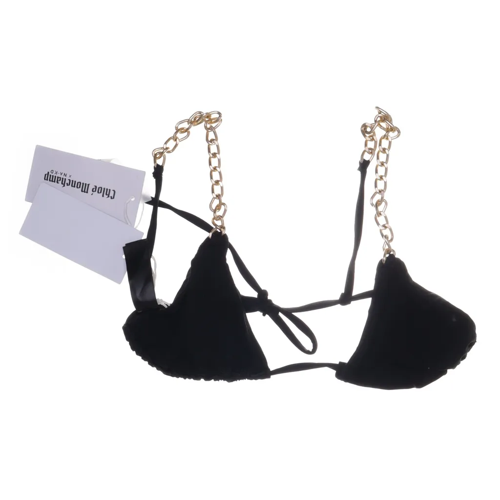 Chloé Monchamp x NA-KD - Bikinioberteil - Damen - Größe: XS - Schwarz