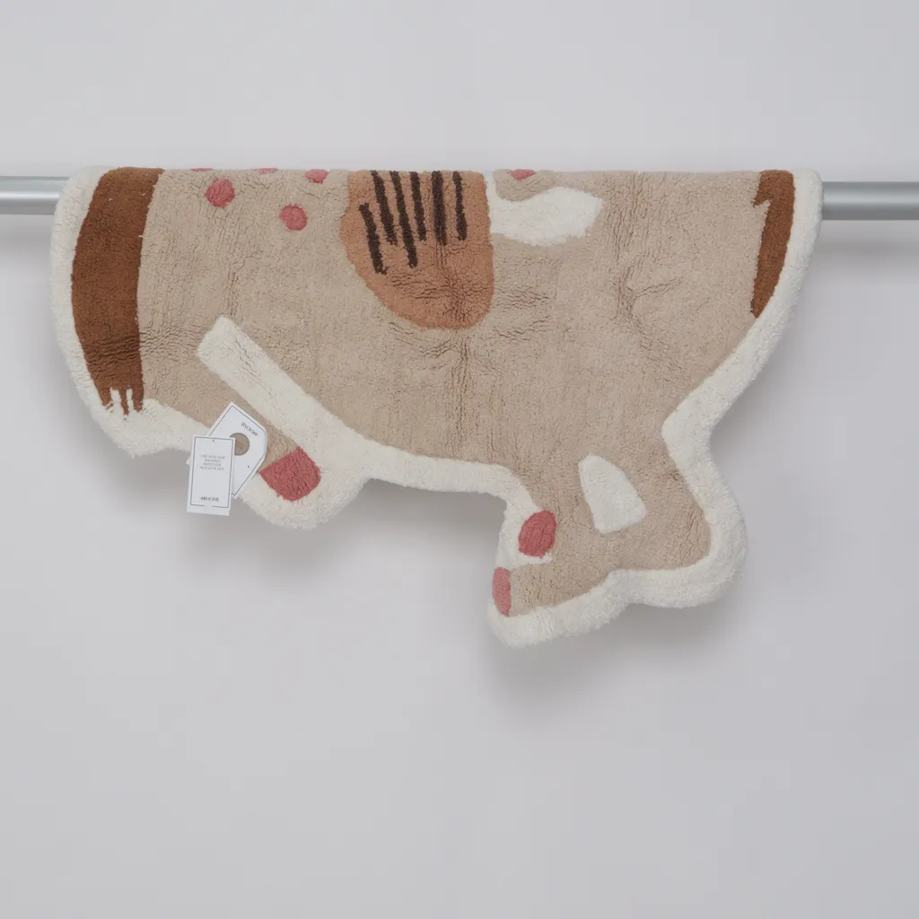 H&M Home - Kurzflor-Teppich - Braun
