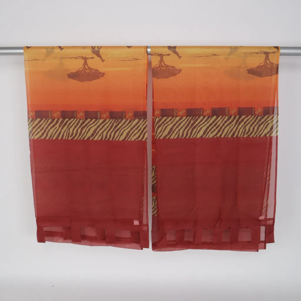 Textiles Vertrauen - Gardinenschal - Orange