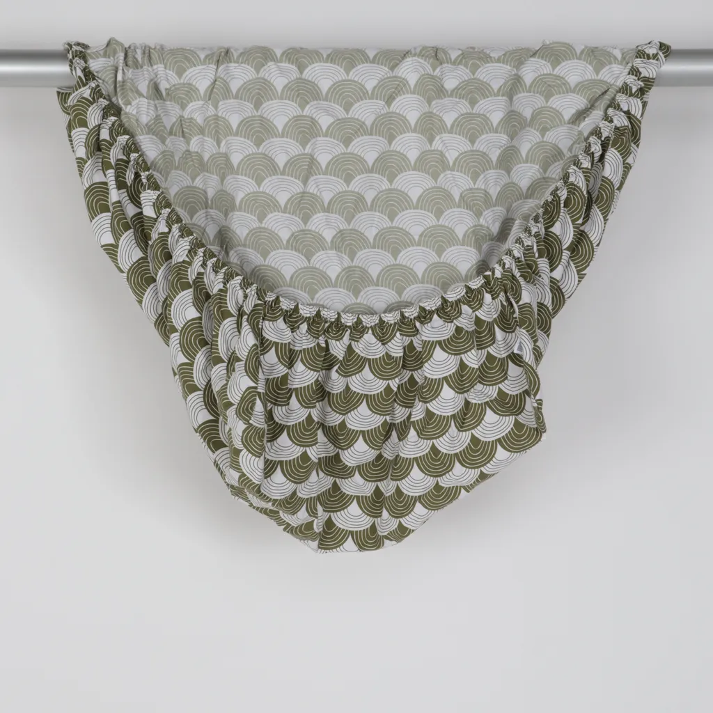 Swedish Linens - Spannbettlaken - Grün