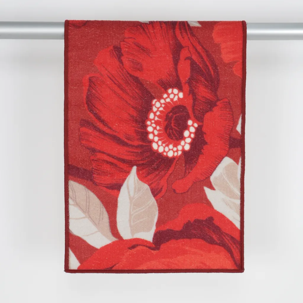 Vallila - Kurzflor-Teppich - Rot