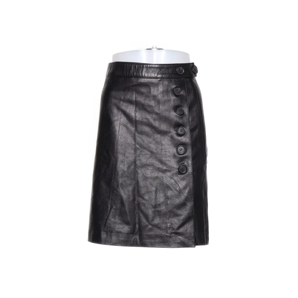 Paul Smith - Lederrock - Damen - Größe: 42 - Schwarz