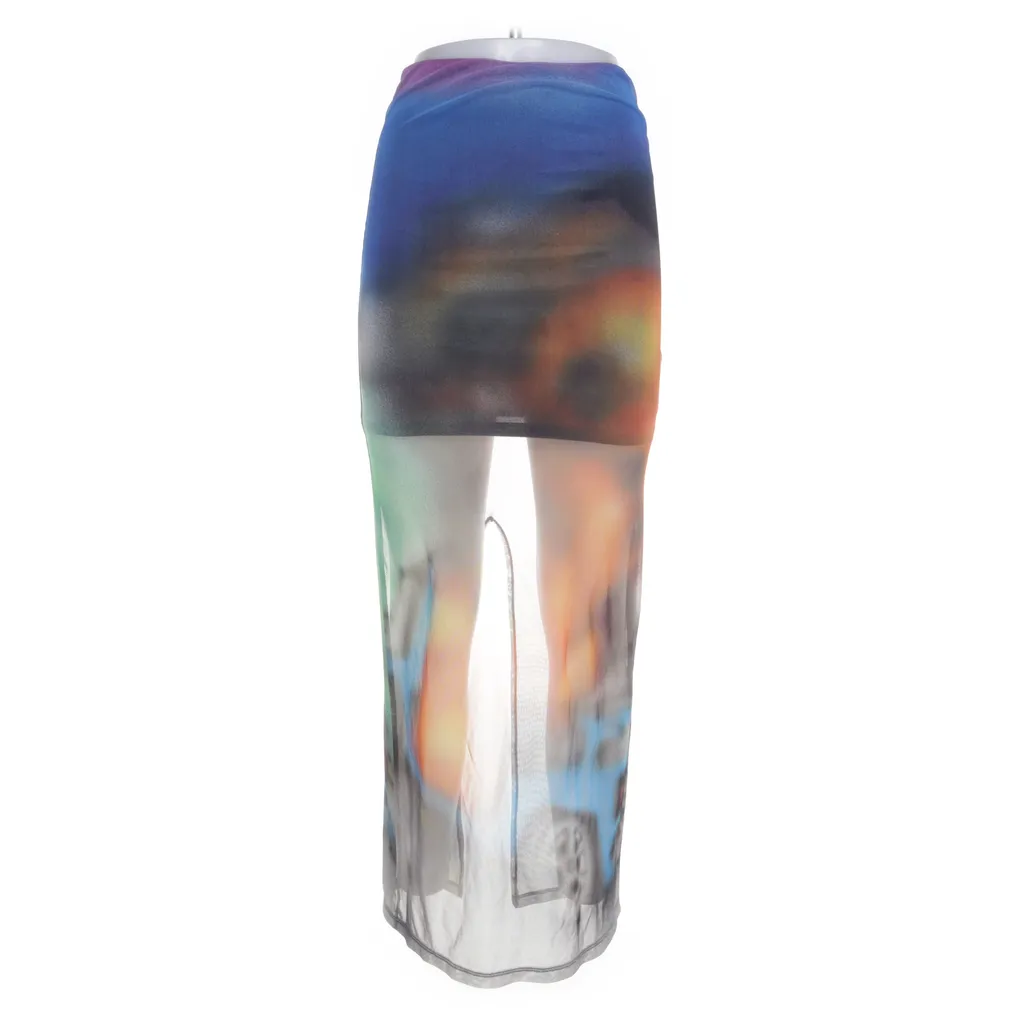 Bershka - Maxirock - Damen - Größe: XS - Blau