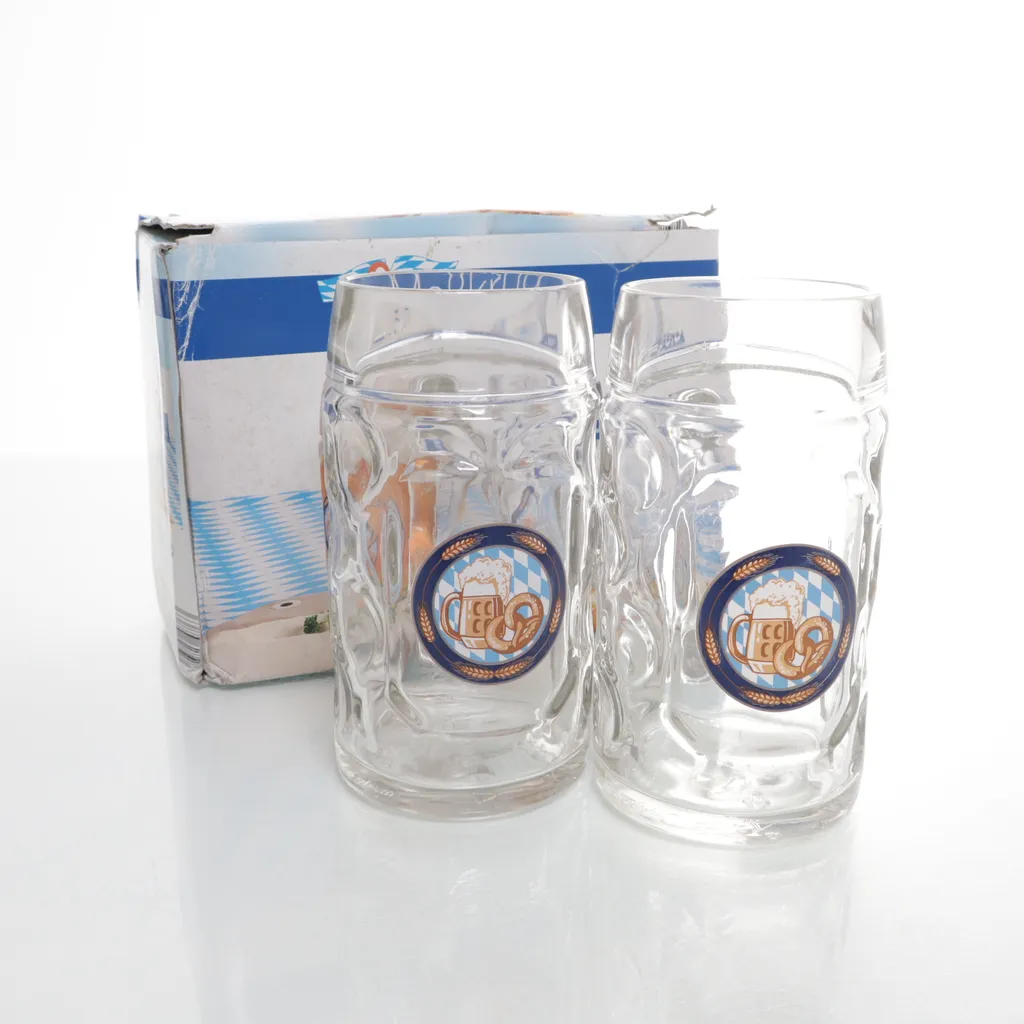 Mabkrug - Bierglas - Weiß
