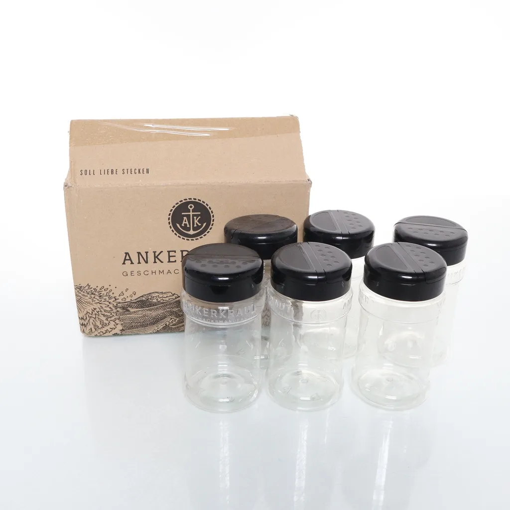 Ankerkraut - Gewürzglas - Schwarz