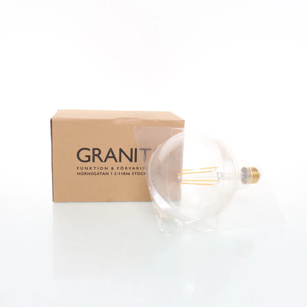 Granit - Glühbirne - Weiß