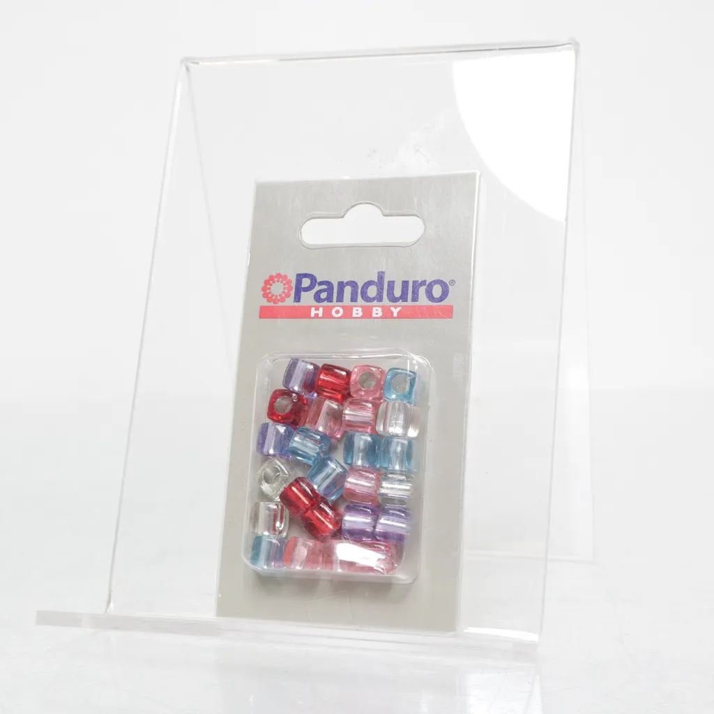Panduro Hobby - Plastikperlen - Mehrfarbig