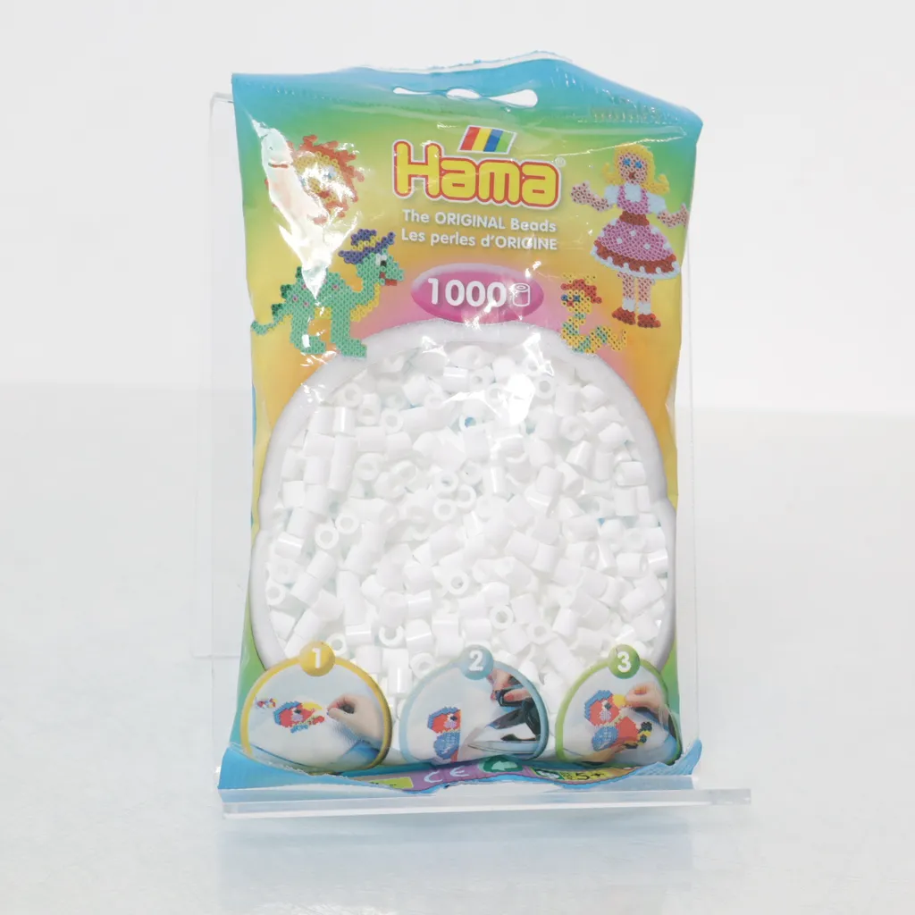 Hama - Plastikperlen - Weiß