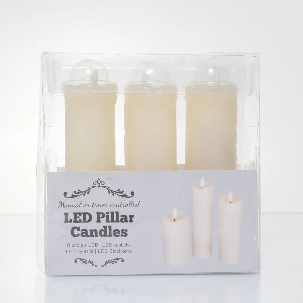Clas Ohlson - LED-Kerze - Beige