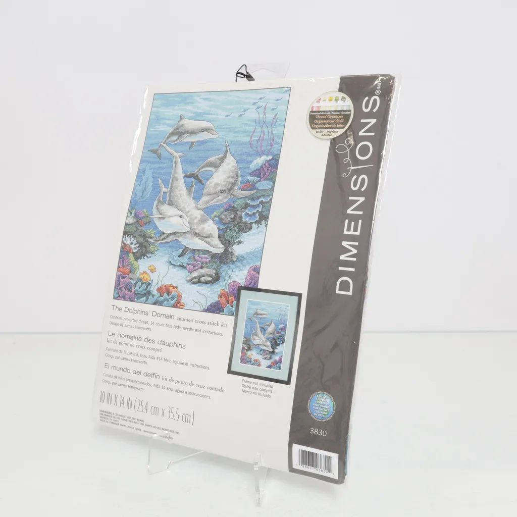 Dimensions - Stickmuster - Blau