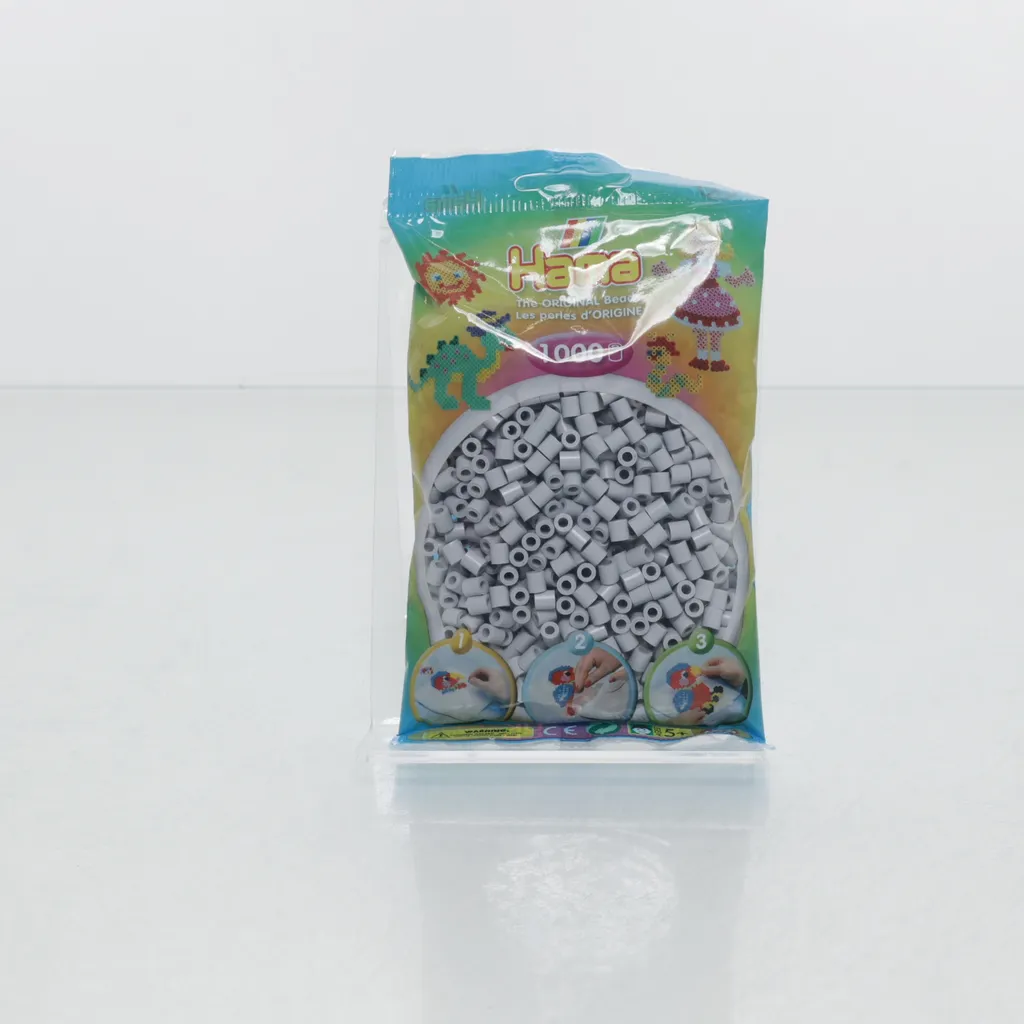 Hama - Plastikperlen - Grau