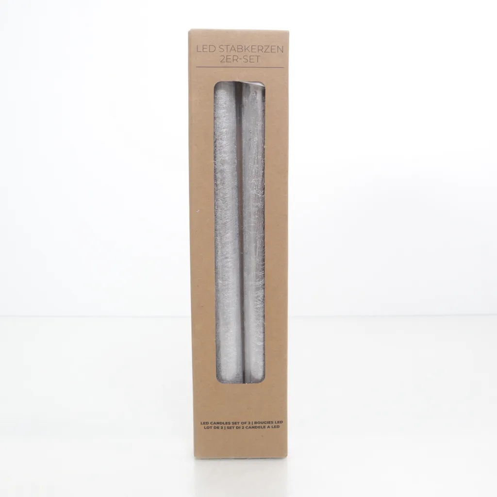 Depot - LED-Kerze - Silber