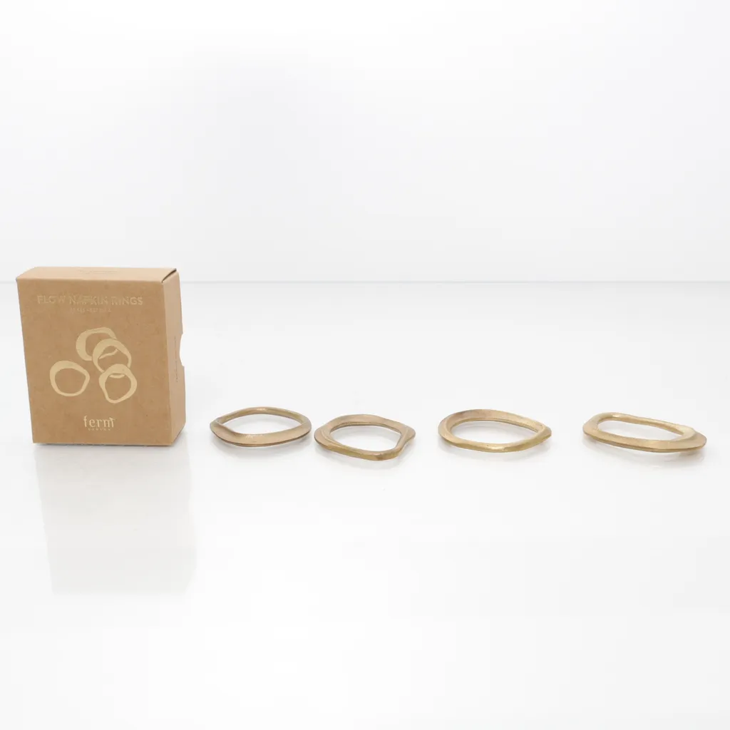 Ferm - Serviettenringe - Gold