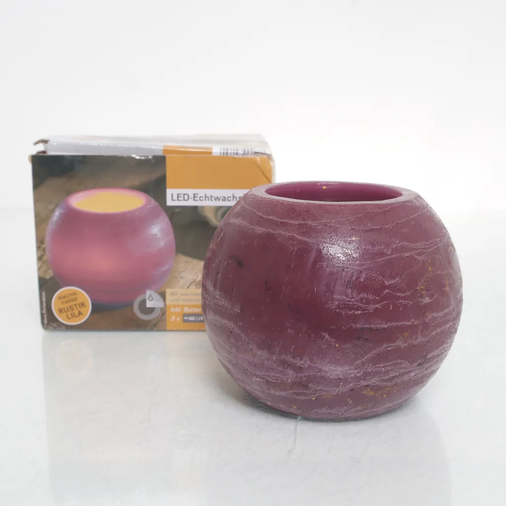 Ohne Dekoration - LED-Kerze - Pink