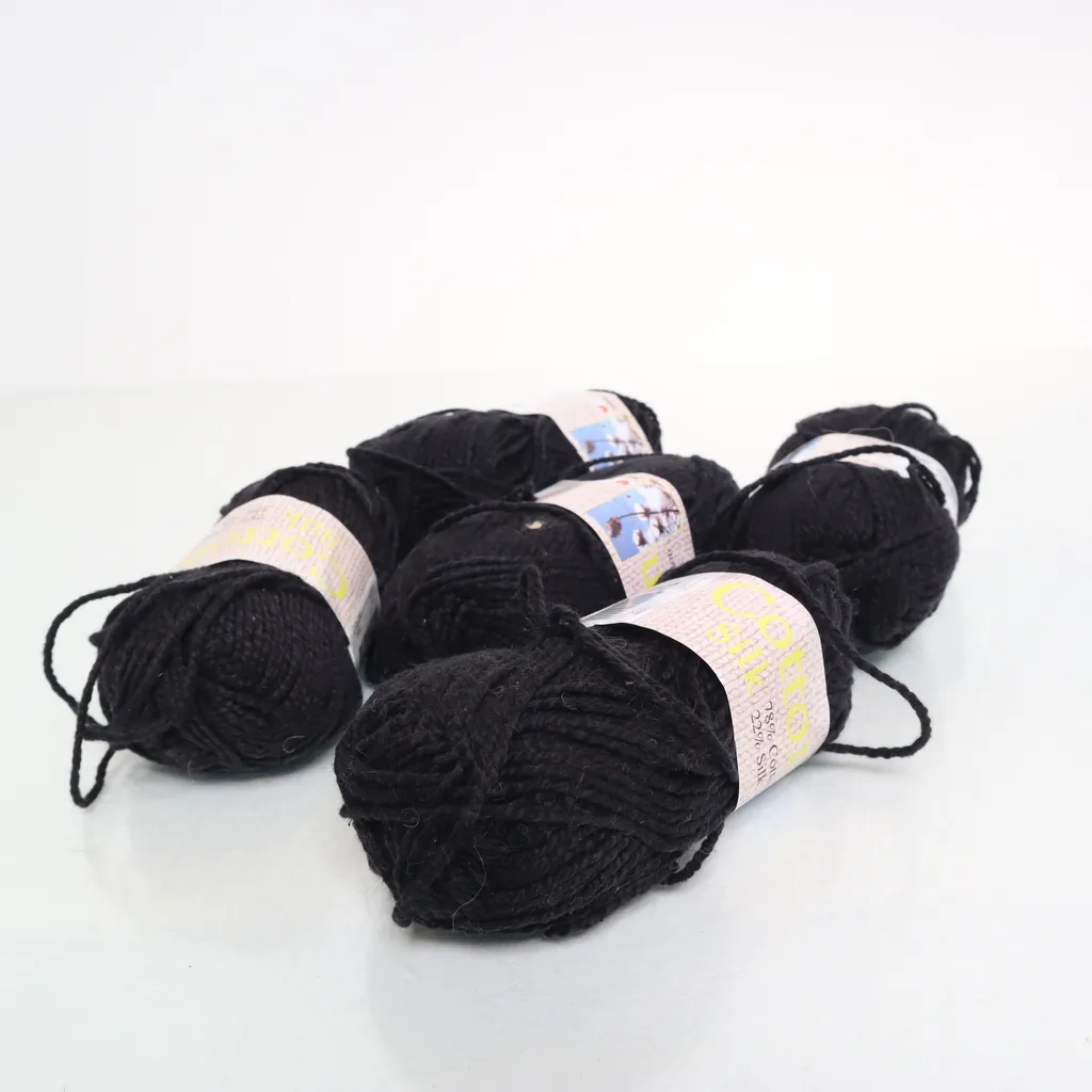 Cotton & Silk - Garn - Schwarz